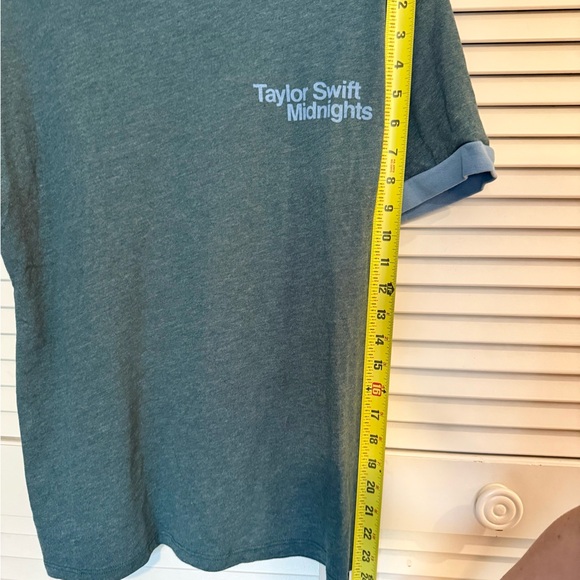 Taylor Swift Midnights Green and Light Blue Ringer T-Shirt. Never worn - Picture 5 of 6